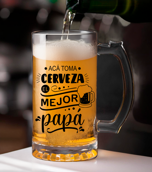 Acá toma cerveza el mejor papá 🍺